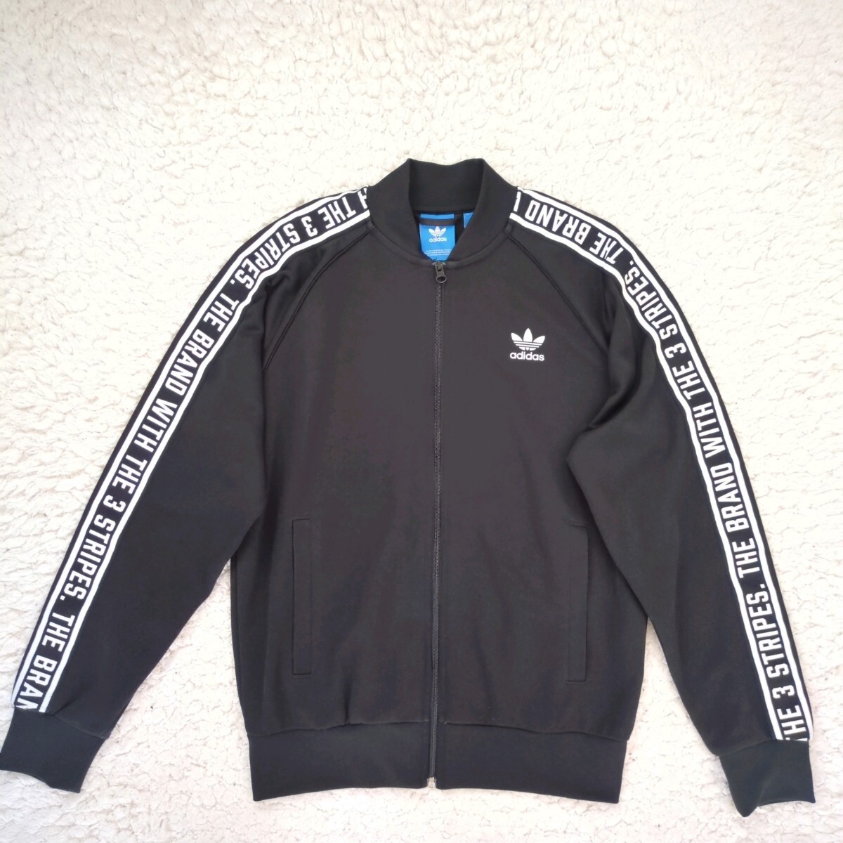 アディダスオリジナルス adidas ORIGINALS 3STRIPES スリーストライプ BQ7602 トラックジャケット XL ロゴテープ サイドロゴ拍卖