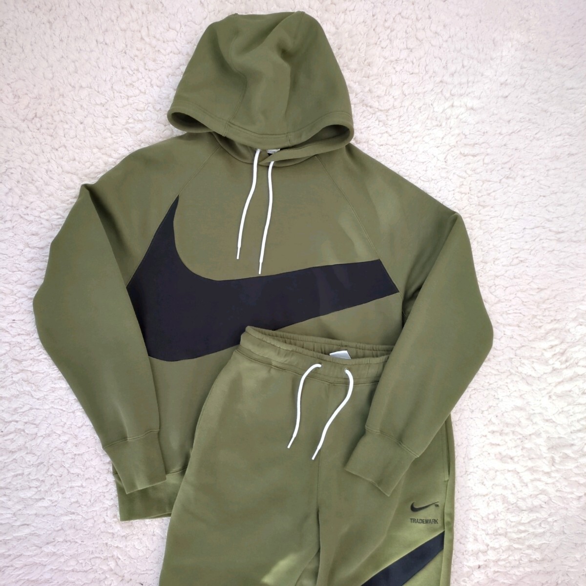 NIKE NSW SWOOSH TECH FLEECE PULLOVER L/S テックフリース セットアップ パーカー ナイキ SWOOSH ビッグスウッシュ スウェットパンツ 拍卖