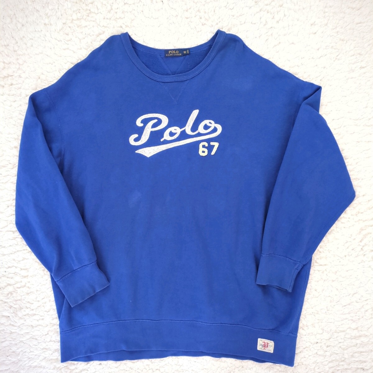 POLO RalphLauren ポロ ラルフローレン LAドジャース コットンブレンド スウェットシャツ トレーナー オーバーサイズ 2XLT メンズ拍卖