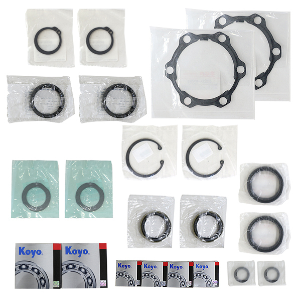 【送料無料】 キングピンベアリング ハブベアリング 消耗品 フルセット 1台分 スズキ ジムニー JB23 オーバーホール 1台分 ナックル周り拍卖