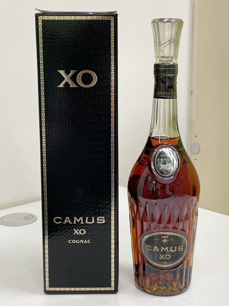 13458 CAMUS XO COGNAC カミュ コニャック ロングネックボトル ブランデー 洋酒 古酒 700ml 箱付 未開栓拍卖