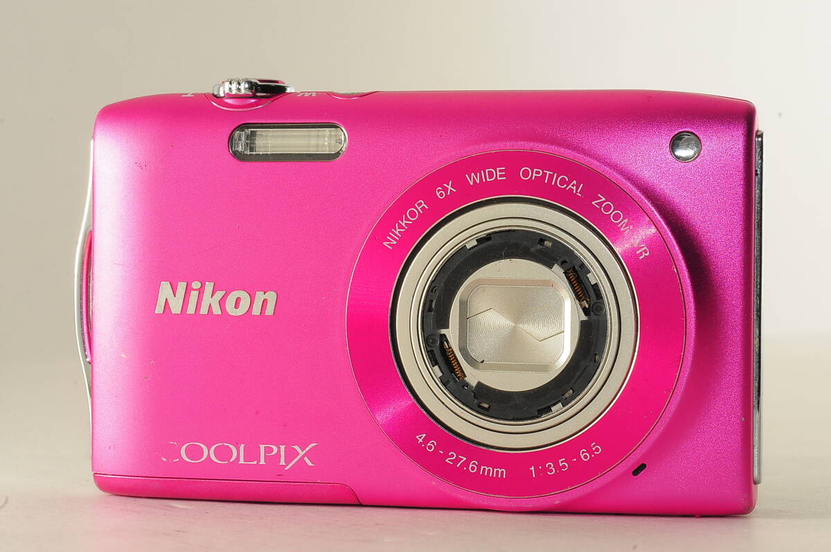 Nikon COOLPIX S3300 ニコン デジタルカメラ ピンク拍卖