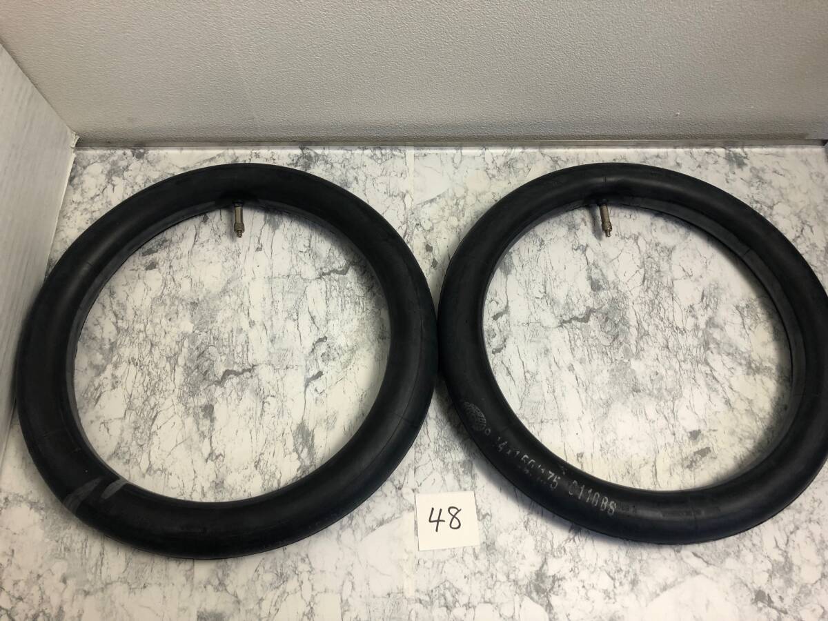 即決 ワンタッチ ピクニカ 14インチ 英式 チューブ2本セット ブリヂストン BRIDGESTONE 中古 48拍卖