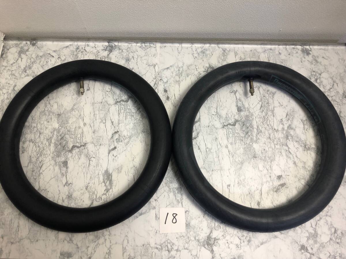 即決 ワンタッチ ピクニカ 14インチ 英式 チューブ2本セット ブリヂストン BRIDGESTONE 中古 18拍卖