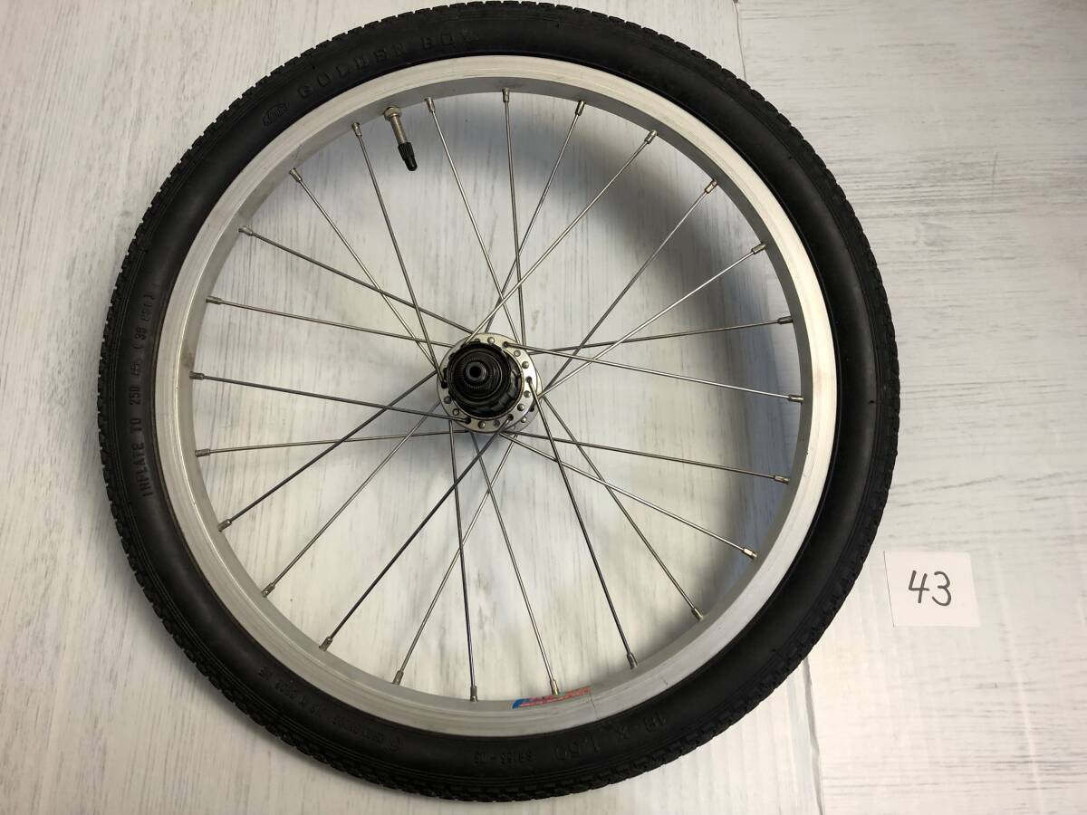 即決 R&М BD‐1 birdy 18インチ タイヤ・リアホイール 仏式チューブ 7速 SHIMANO FH MC12 135mm 18 1.50  43拍卖