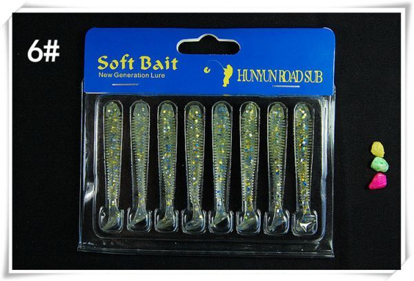 ▼ シャッドテール ライトグリーン 約2.3インチ 8個入り ▼ バス 根魚 アジ メバル 穴釣りに♪ソフトルアー ワーム 爆釣 fis-037-a拍卖