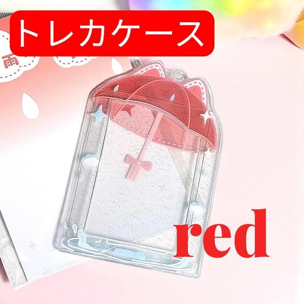 赤 PVC カードケース トレカケース 猫耳 推し活グッズ トレカ拍卖