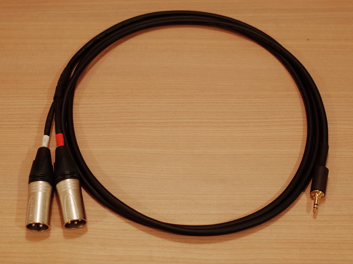 ★ MOGAMI 2534 XLR 2オス-ステレオミニプラグ3.5mm 変換ケーブル 2m Yケーブル 金メッキ NC3MXX NYS231BG-LL ★拍卖