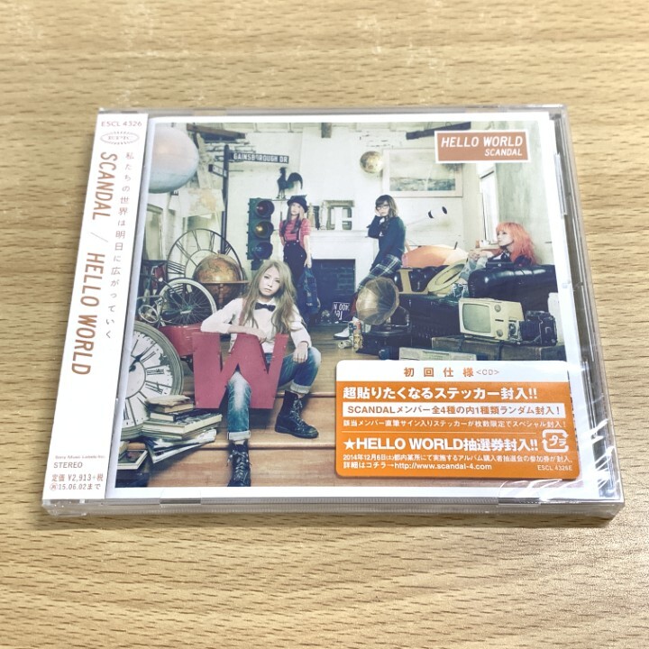 ●01)【1点限り!】【未開封】HELLO WORLD/SCANDAL/スキャンダル/CD/ESCL-4326/A拍卖