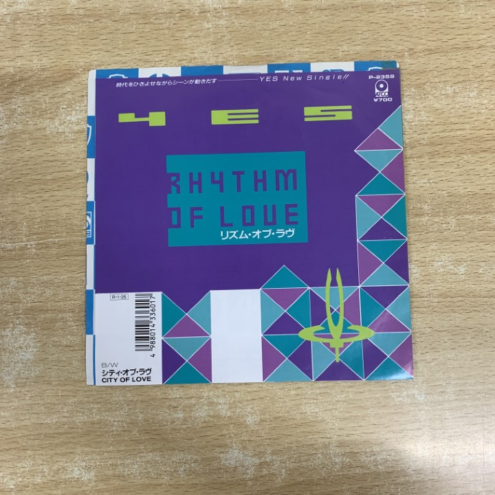 ●01)【1点限り!】【見本盤】Yes/Rhythm Of Love/イエス/リズム・オブ・ラヴ/EPレコード/7インチ/国内盤/ロック/P-2359/A拍卖