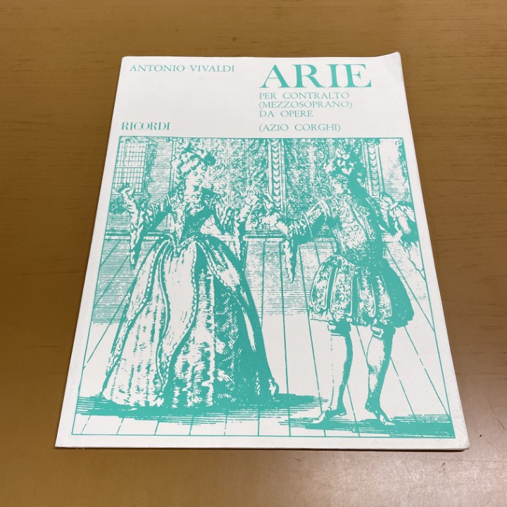 ●01)【1点限り!】VIVALDI A/ARIE/ヴィヴァルディ/アリア/RICORDI/洋楽譜/輸入/PER CONTRALTO/MEZZOSOPRANO DA OPERE/オペラ/A拍卖