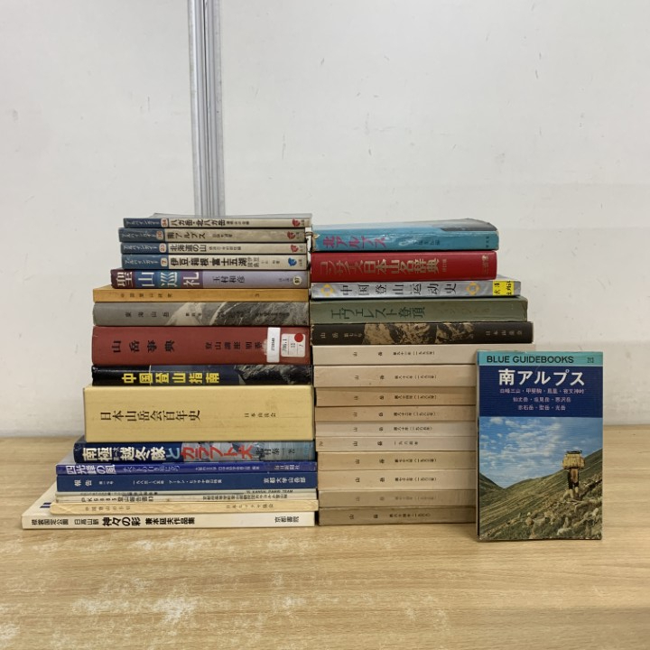 ■01)【1点限り!】登山などの本 まとめ売り30冊大量セット/中国/山岳/アウトドア/南極/南アルプス/登山報告書/エヴェレスト/山名辞典/B拍卖