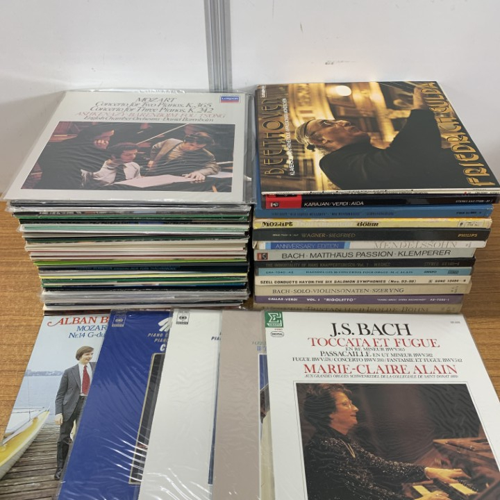 ■02)【1点限り!】クラシックなどLPレコード まとめ売り約75点大量セット/カラヤン/ブラームス/モーツァルト/ベートーヴェン/バッハ/B拍卖