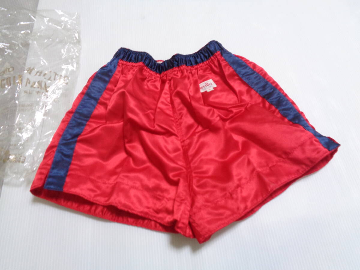 S 赤×紺 malta ナイロン100% 短パン ショートパンツ 未使用拍卖