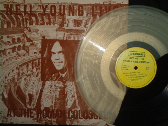 NEAL YOUNG/LIVE AY THE ROMAN COLOSSEUM CLEAR AND BLACK COLOR LP拍卖