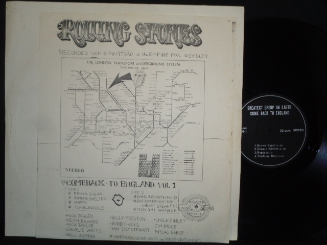 THE ROLLING STONES/COMEBACK TO ENGLAND VOL.1(OG)LP拍卖