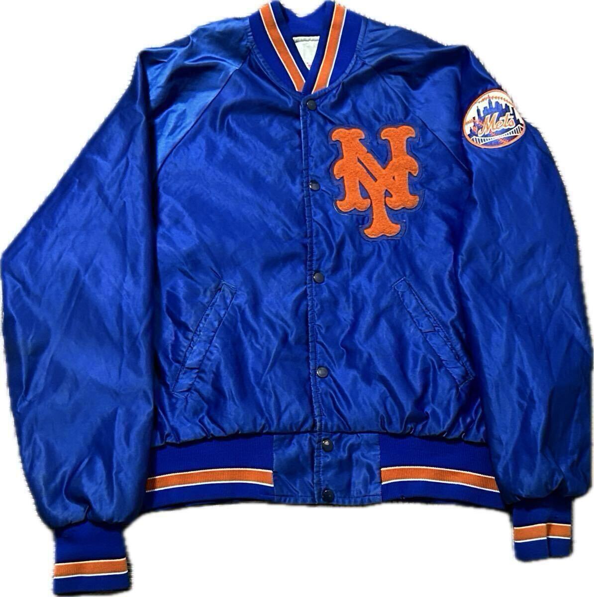 XL STARTER New York Mets Varsity Jacket スターター ニューヨーク メッツ バーシティジャケット USA古着 スタジャン Vintage ビンテージ拍卖