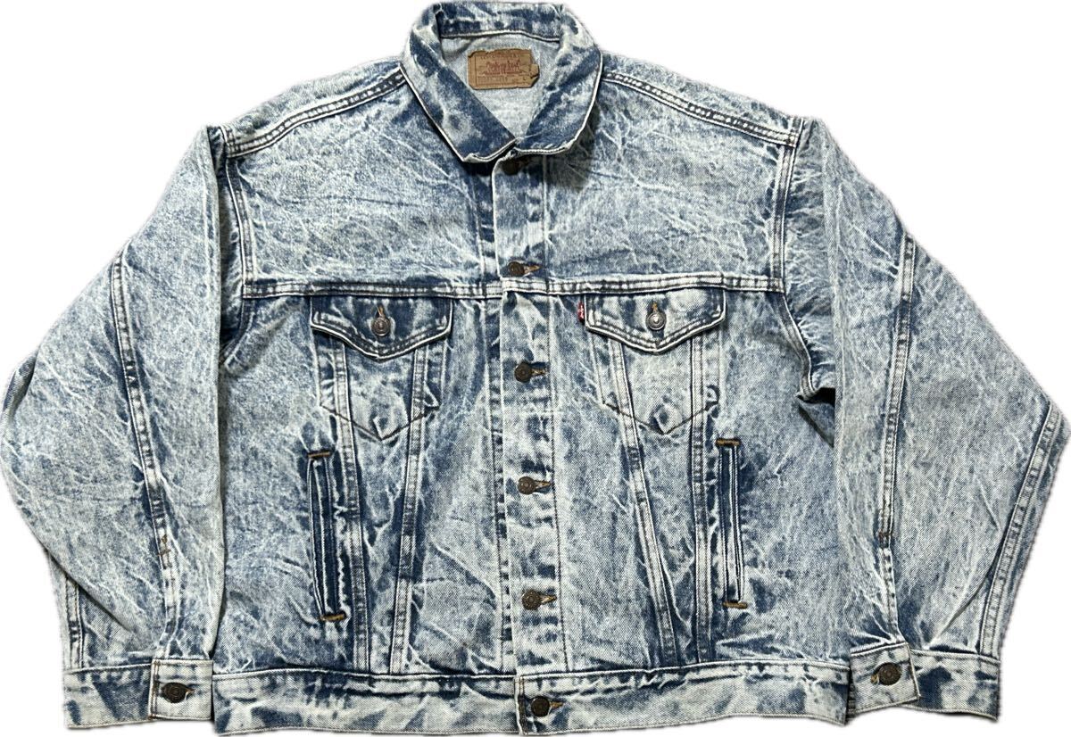 87年 USA製 Levi's Denim Trucker Jacket リーバイス トラッカー デニムジャケット 70507 0219 Levis Vintage ビンテージ 80s アメリカ古着拍卖