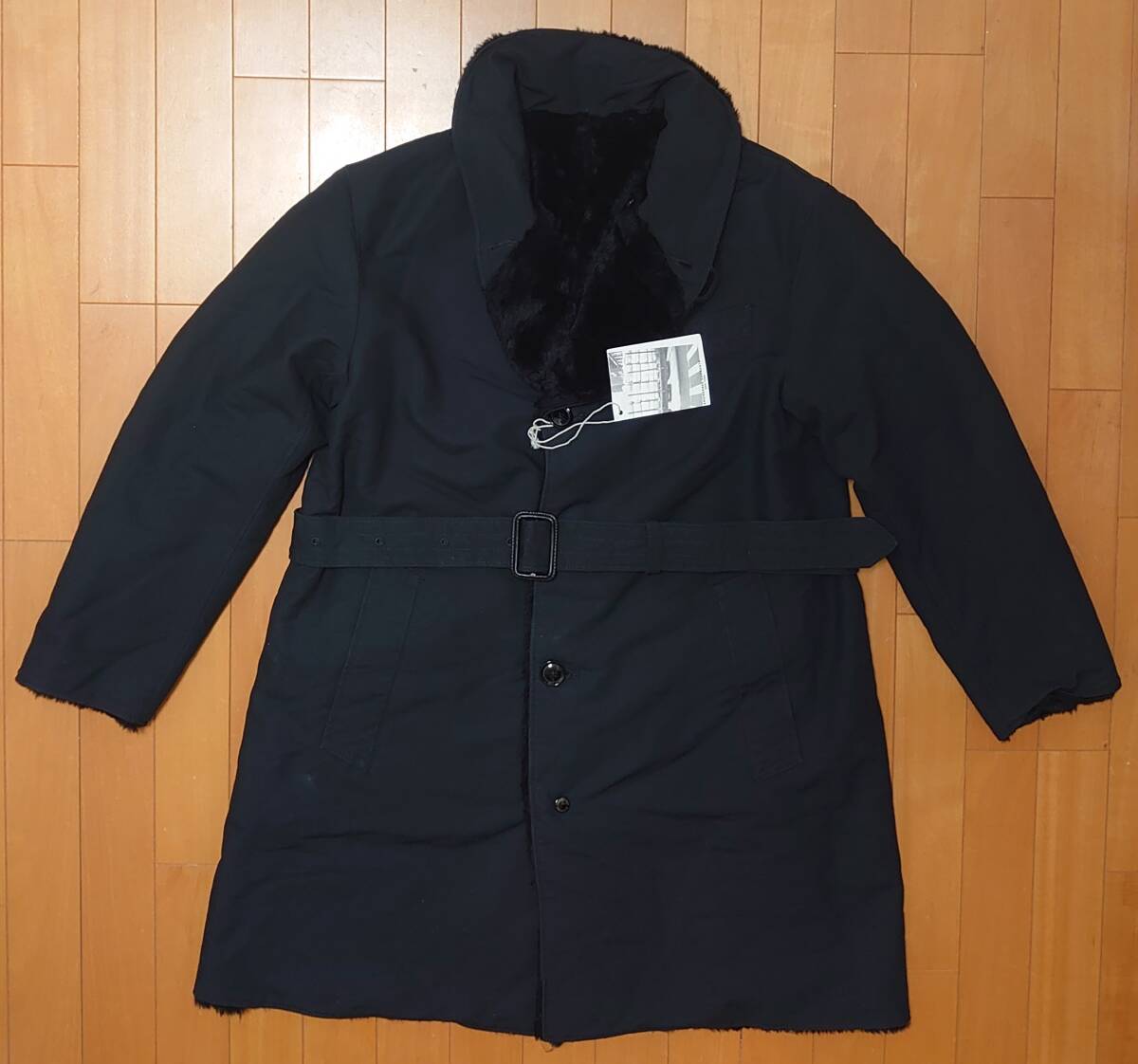 未使用品 エンジニアードガーメンツ 2018AW ライディングショールカラーコート コットンダブルクロス/ボア リバーシブル ブラック XS 拍卖