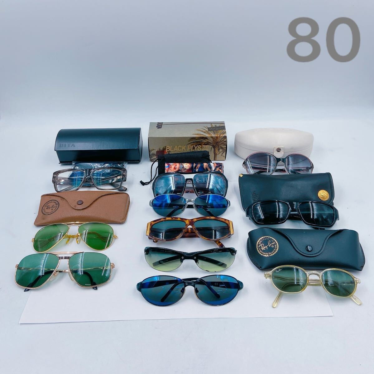 10E036 【1円〜】サングラス まとめ ブランド DITA JPG フェラーリ Ray-Ban レイバン VERSACE ヴェルサーチ 他拍卖