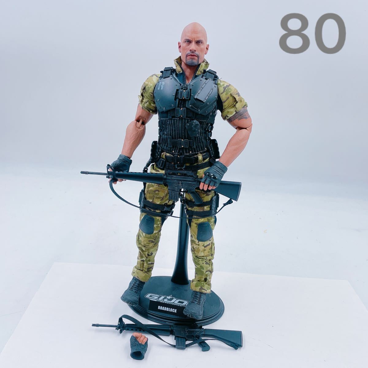 10F097 ホットトイズ G.I.JOE バック2 リベンジ ロードブロック ムービー・マスターピース 1/6 スケール フィギュア スタンド付拍卖