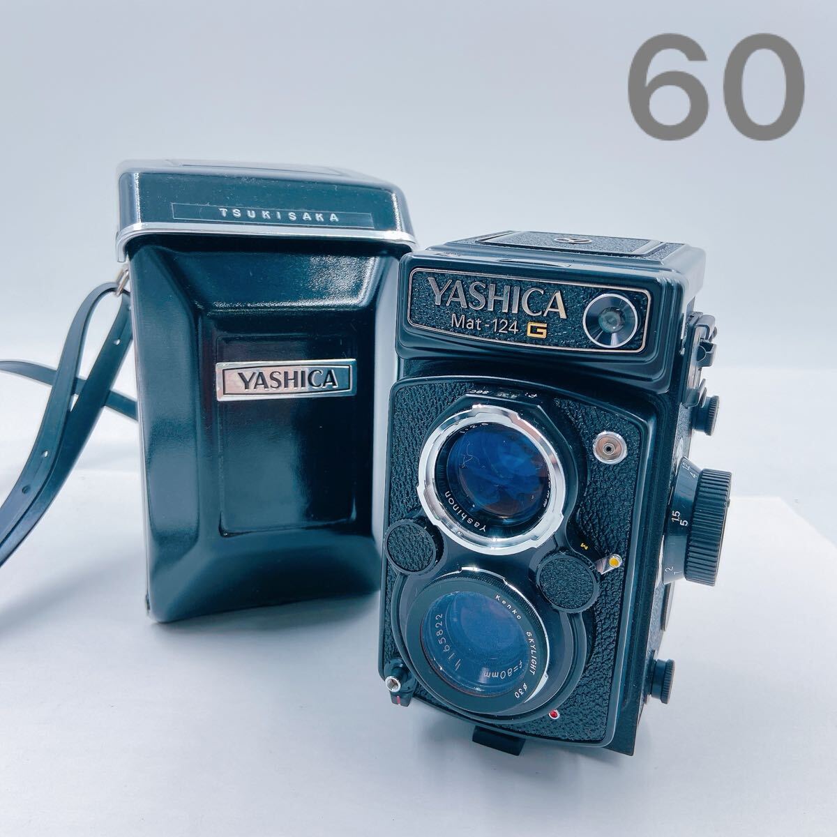 10F161 YASHICA ヤシカ 二眼レフ カメラ MAT-124 G レトロ 元ケース付拍卖