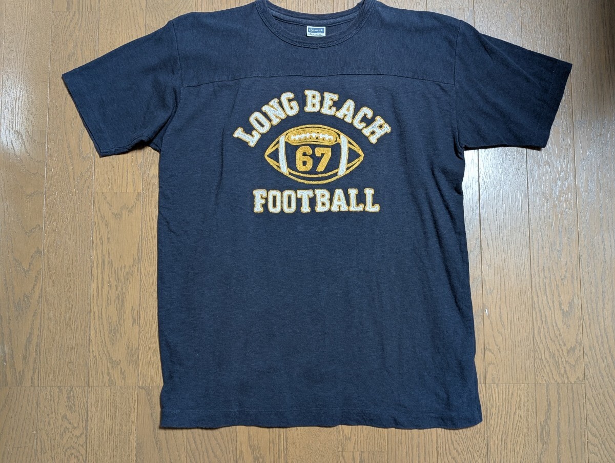 cheswick チェスウィック フットボールTシャツ Mサイズ チャンピオン Tシャツ ネイビーwarehouse denime resolute fullcount realmaccoys拍卖