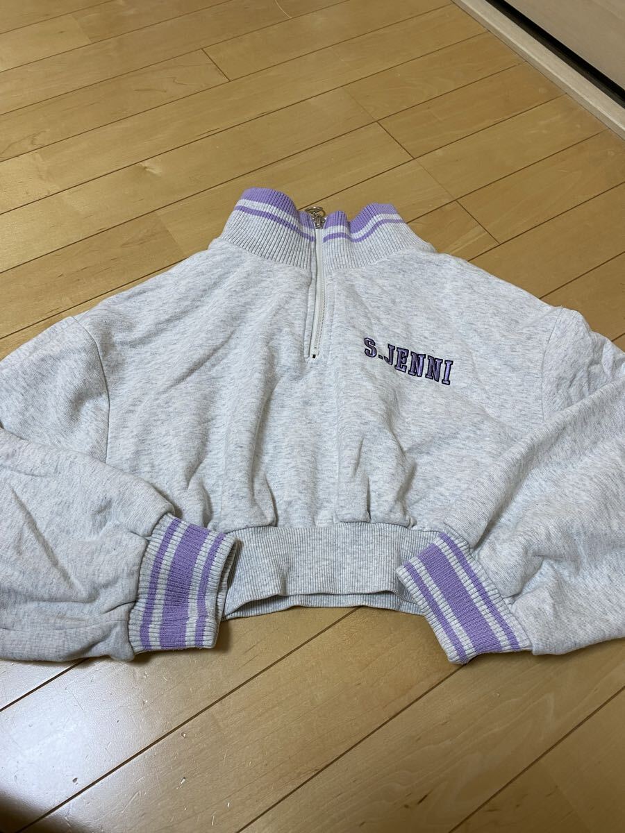 中古◎S.JENNI◎グレー 丈短い 長袖 トレーナー◎150拍卖