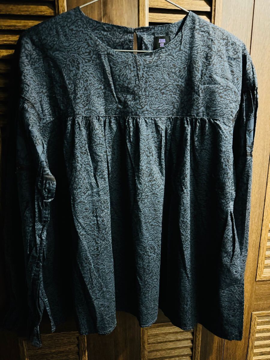 ユニクロ ANNA SUI ソフトコットンブラウス M アナスイ 花 コットン トップス チュニック スモック風 トップス 大きい拍卖