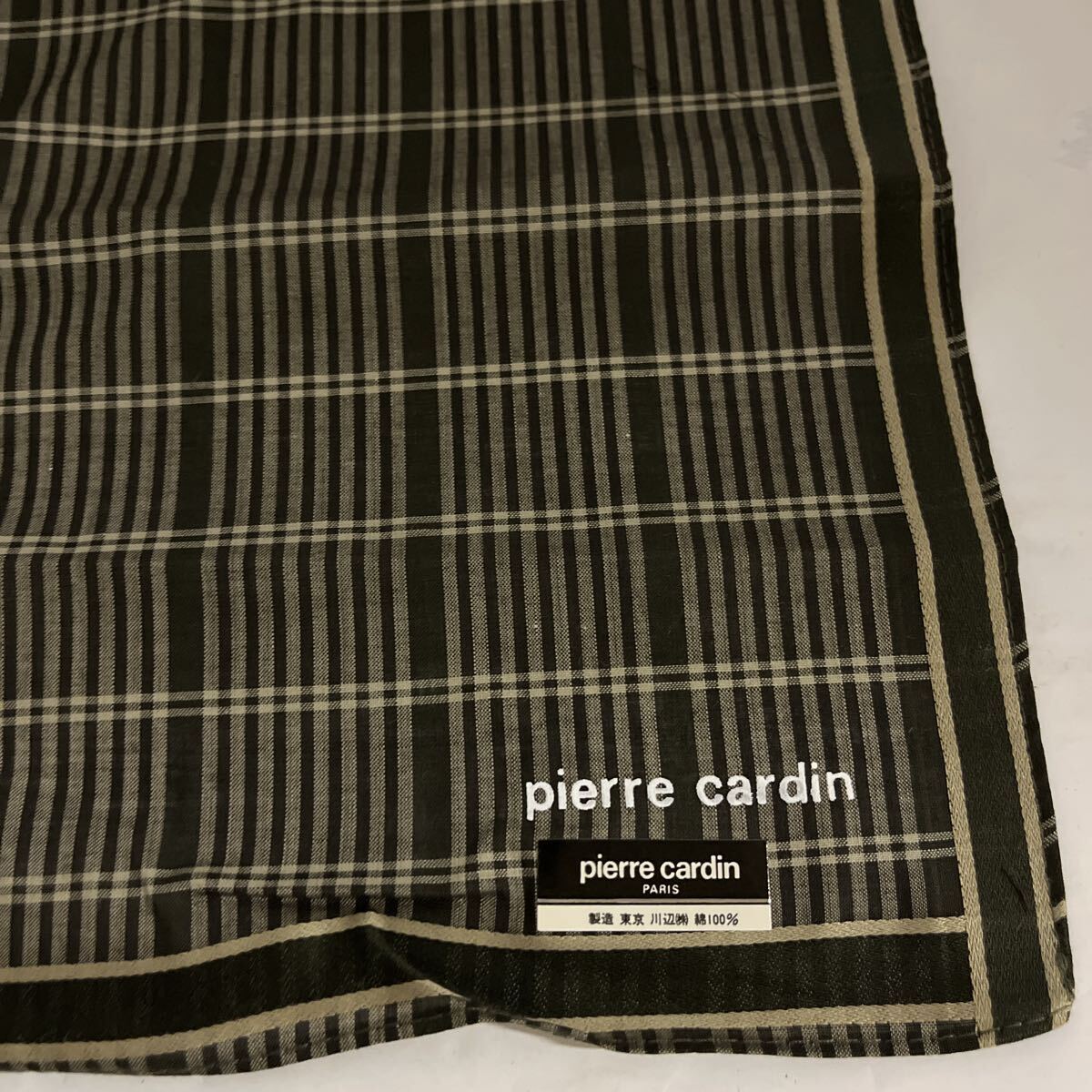 新品保管品 ピエールカルダン綿100%ハンカチ拍卖