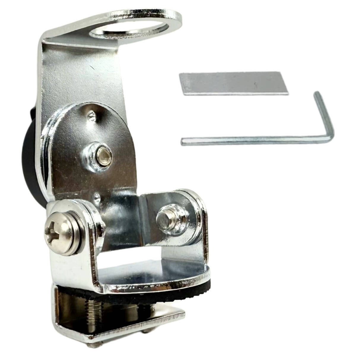 【訳あり】アンテナ基台 アマチュア無線 モービル 小型 トランク ベランダ 二軸可動 固定 シルバー拍卖