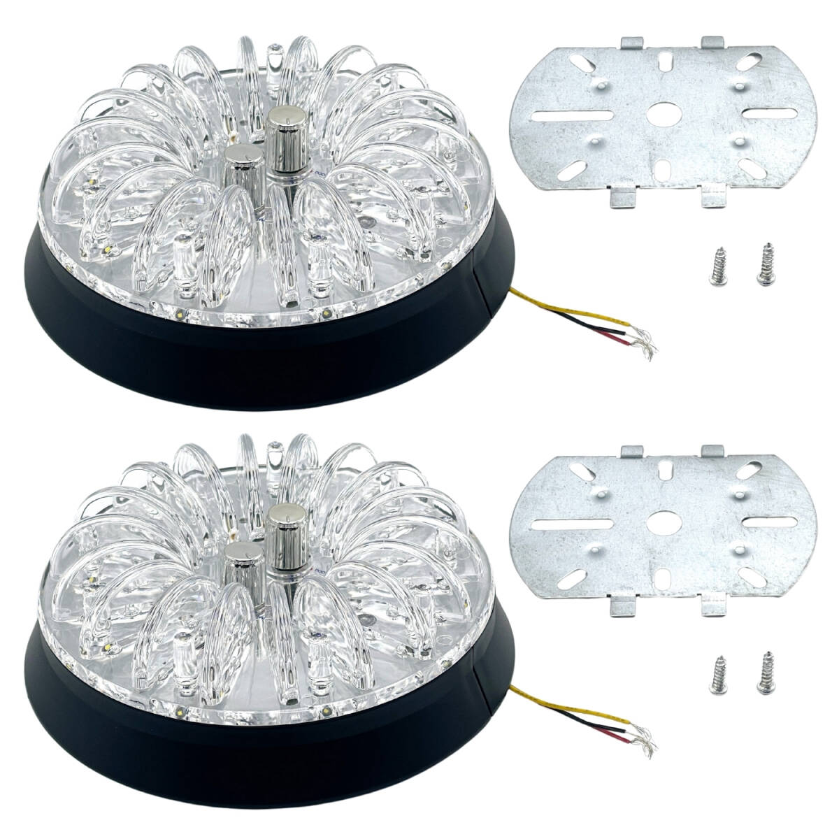 車 シャンデリア デコトラ 内装 イルミネーション 室内灯 レインボー カスタム 汎用 2個拍卖