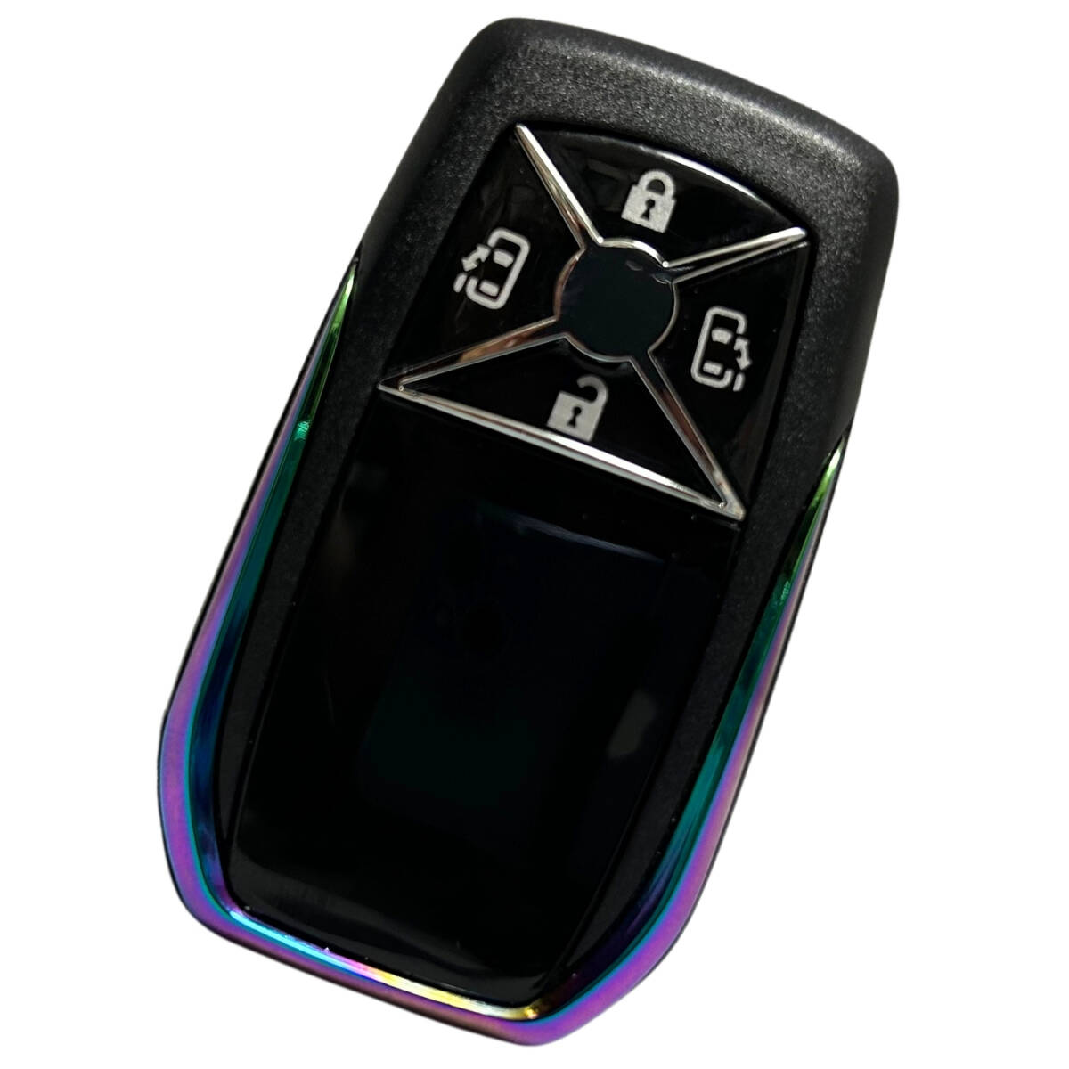 【訳あり】スマートキーケース キーカバー トヨタ アルファード ヴェルファイア エスティマ ノア ヴォクシー 汎用 4ボタン レインボー拍卖