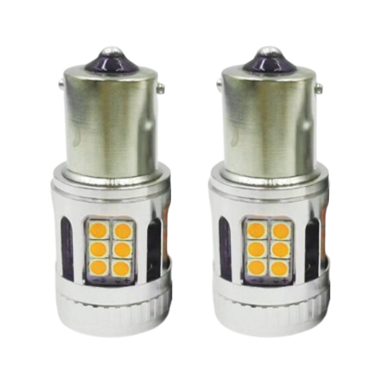 S25 180° LEDウインカー ハイフラ防止 バルブ アンバー 抵抗内蔵 冷却ファン搭載 ステルス 長寿命 全方位 高性能拍卖