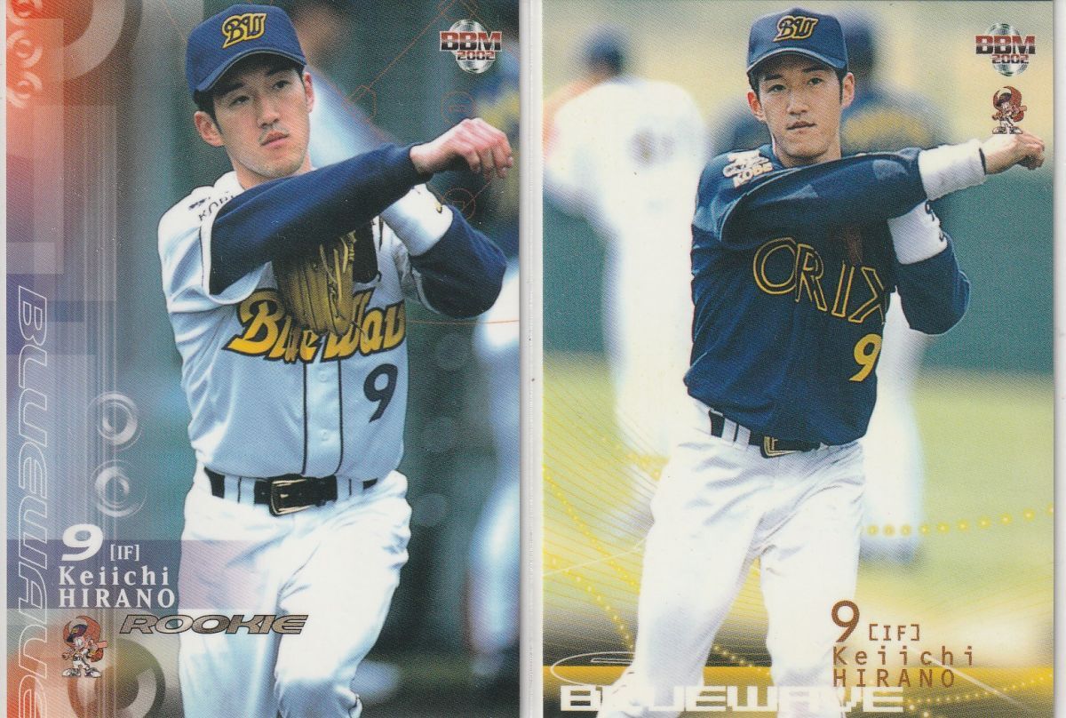 ●2002BBM【平野 恵一】前後期:ルーキーカード2種 No.288,729:オリックス、阪神拍卖