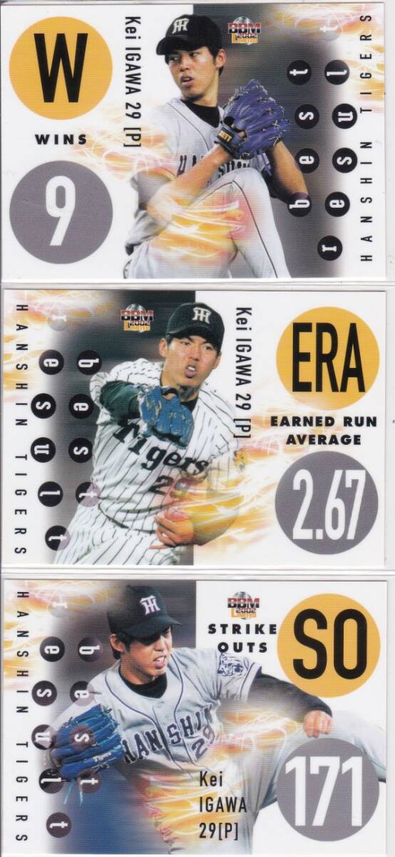 ●2002BBM/阪神【井川 慶】 ベストリザルト全3種セット T86&T88&T89拍卖