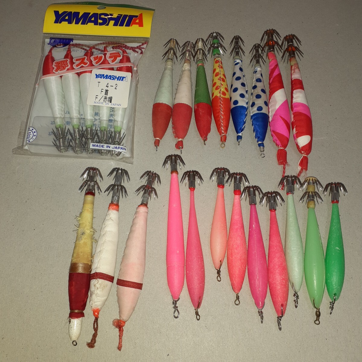 送料無料 浮スッテまとめて 3本は鉛スッテ イカ釣りセット シロイカ ケンサキ ヤリイカ スルメイカ 等に 拍卖