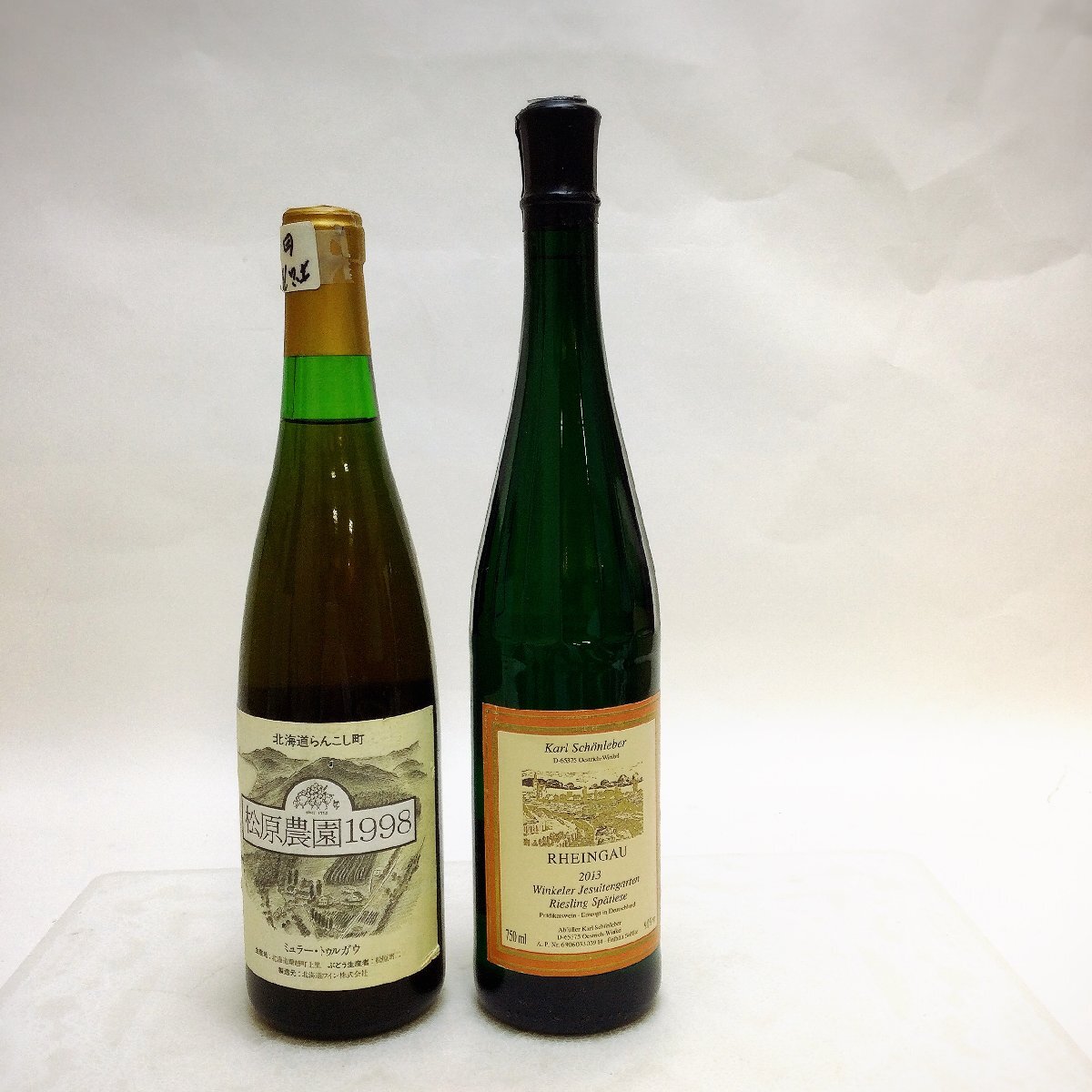 【ワイン/未開栓/CH】2本セット Karl Schnleber Winkeler Jesuitengarten Riesling Sptlese RHEINGAU 2013 他1本 白ワイン IM1024/00拍卖