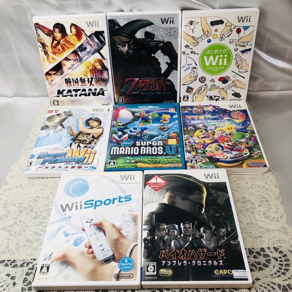 【中古品/KU】Nintendo ニンテンドー Wii ソフト マリオパーティ9/ゼルダの伝説/バイオハザード/戦国無双/その他 計8点おまとめ MZ1027拍卖