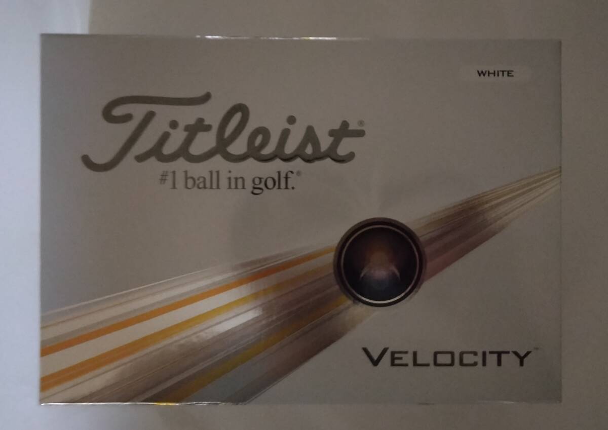 送料無料 新品 1ダース 12球 ゴルフボール 2024 VELOCITY Titleist ベロシティゴルフボール ホワイト タイトリスト 白拍卖