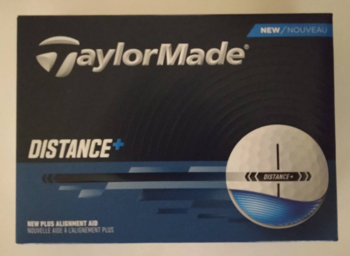 送料無料 新品 1ダース 12球 ゴルフボール テーラーメイド ディスタンス プラス ホワイト Taylor Made DISTANCE+拍卖