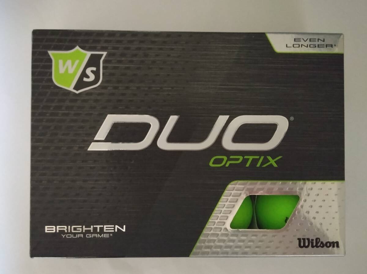 送料無料 新品 1ダース 12球 ゴルフボール Willson Duo Optix グリーン デュオ オプティクス 緑拍卖