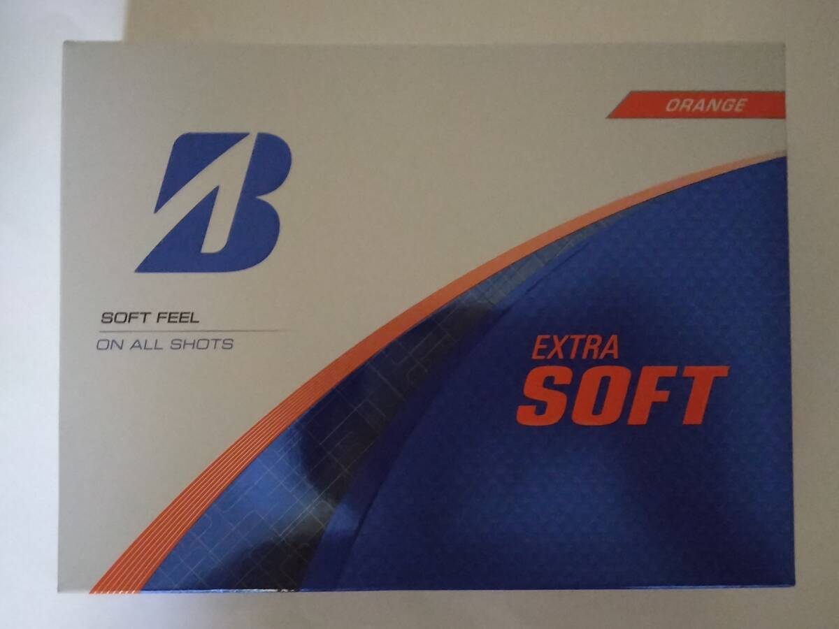 送料無料 新品 1ダース 12球 ゴルフボール ブリヂストン エクストラ ソフト オレンジ BRIDGESTONE EXTRA SOFT拍卖