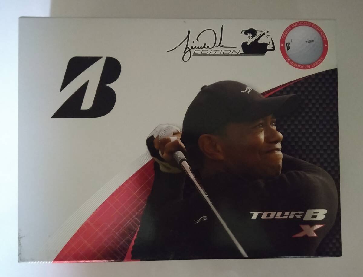 【外箱に傷有】送料無料 新品 1ダース 12球 BRIDGESTONE GOLF ゴルフボール TOUR B X TIGER WOODS EDITION タイガーウッズ 2024年モデル拍卖