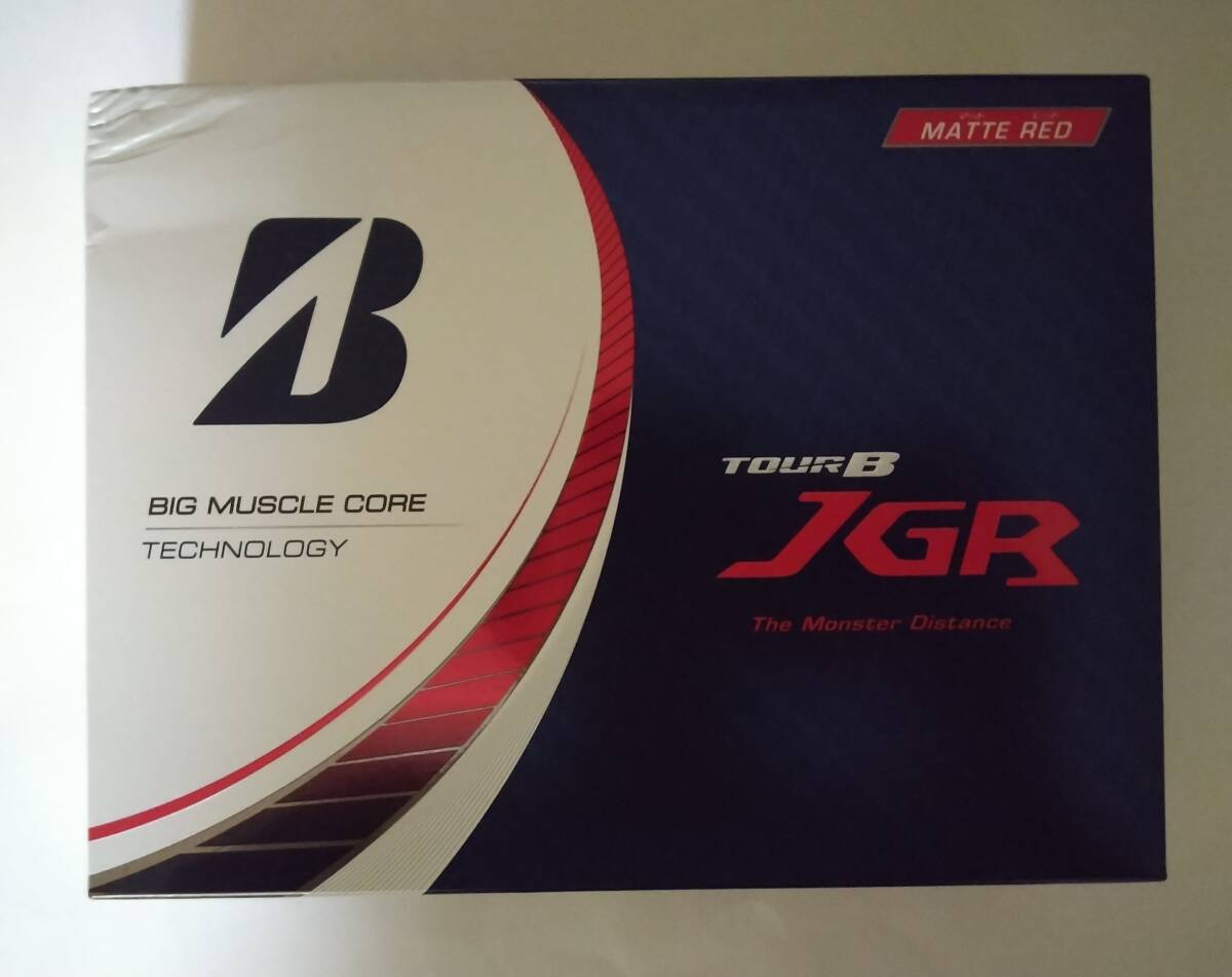 【外箱傷有】 送料無料 1ダース 12球 ゴルフボール ゴルフボール ブリヂストン 赤 TOUR-B JGR マッドレッド BRIDGESTONE 2023年モデル拍卖