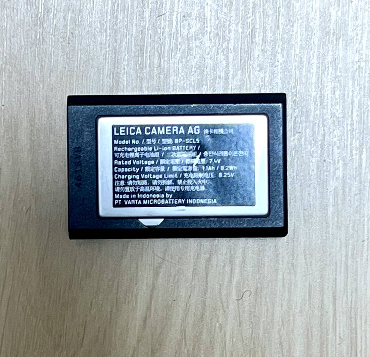 【送料無料】ライカ(Leica) M10 / M10-P用 リチウムイオンバッテリー BP-SCL5拍卖
