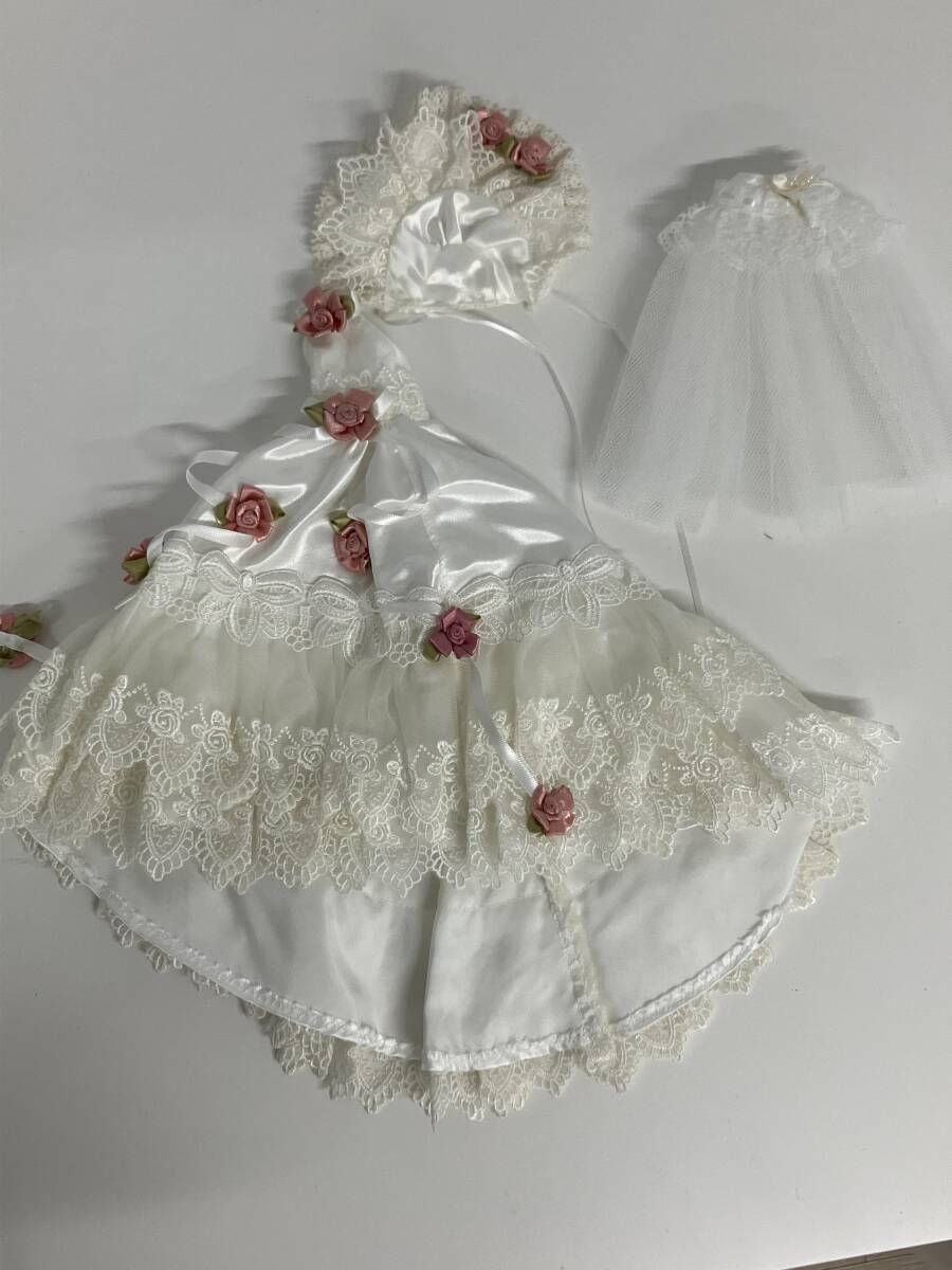 ⑮h30◆リカちゃん◆ドレス ウェディングドレス 白 ホワイト 着せ替え人形 衣装 洋服拍卖