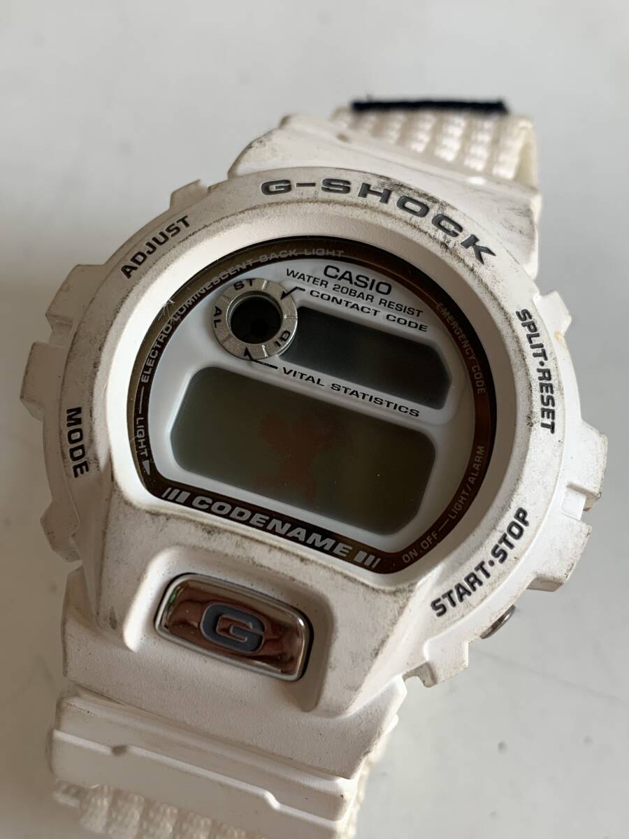 ⑲u208◆CASIO カシオ◆腕時計 メンズ腕時計 G-SHOCK ジーショック CODENAME コードネーム DW-6697 ホワイト/白 デジタル文字盤拍卖