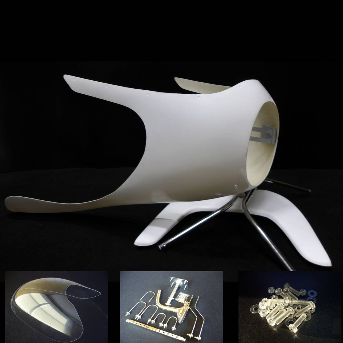 (8)イノウエタイプ ハーフカウル フルセット 強化 ロケットカウル☆適合GS400CBX400FGSX400EザリゴキGT380ホーク2CBR400F拍卖