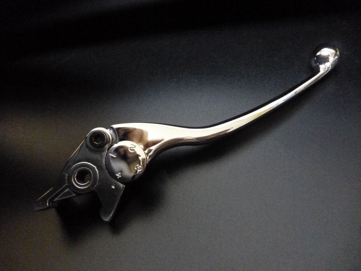 (5)別体マスターシリンダーメッキレバー☆適合GS400CBX400FGSX400EザリゴキGT380ホーク2CBR400F拍卖